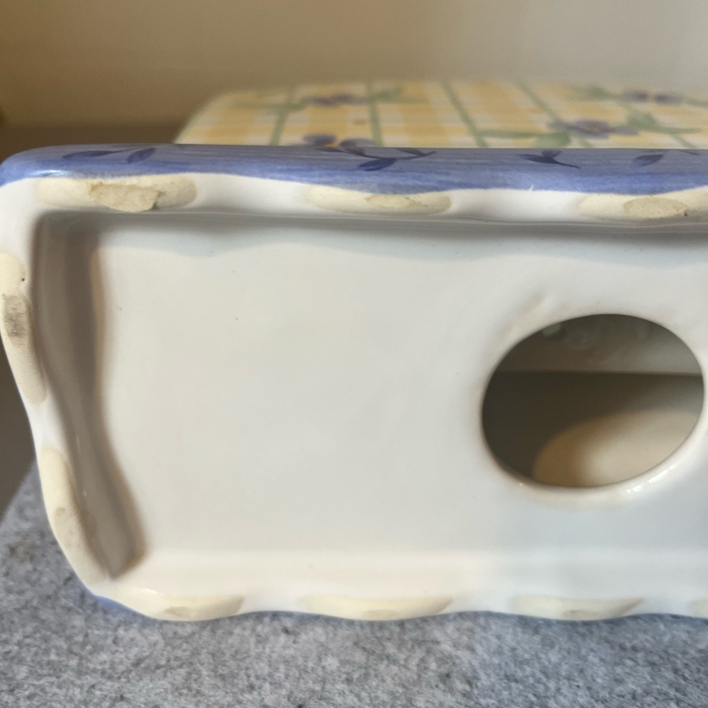 Pfaltzgraff Summer Breeze Napkin Holder Vintage Ceramic Cottagecore - Picture 5 of 10